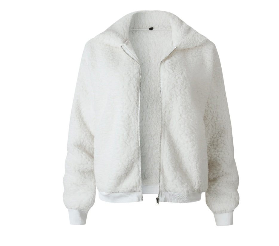 Veste à revers en velours Plus