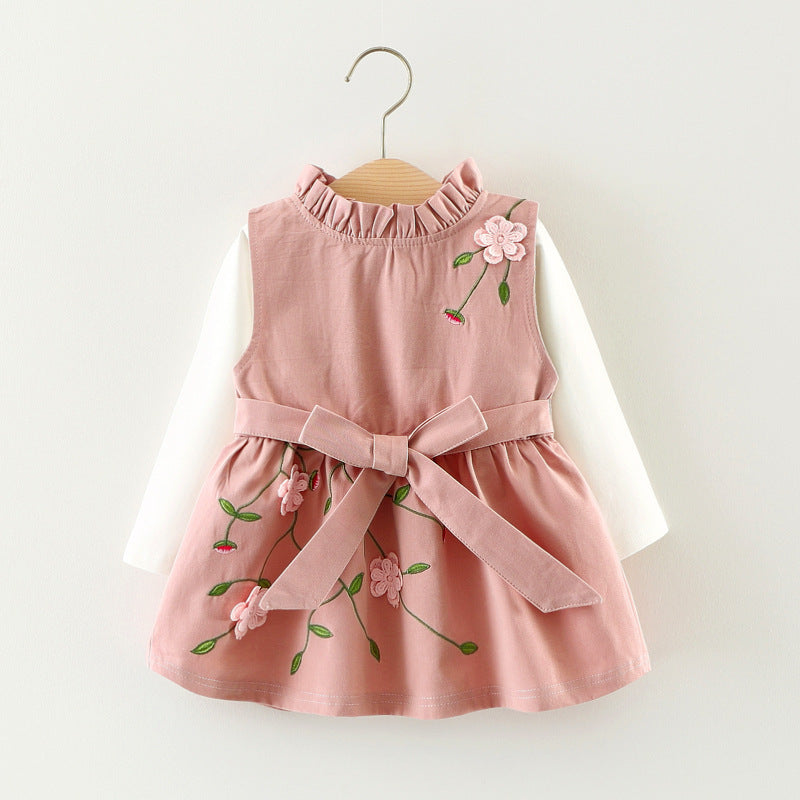 Mädchen Set: Langarmshirt & Kleid