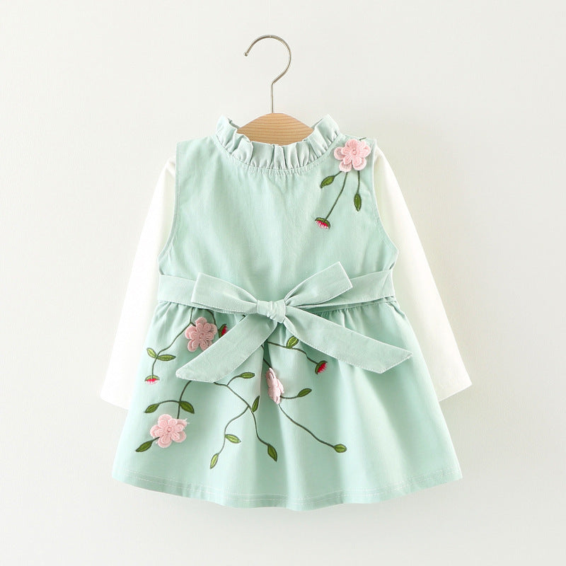 Mädchen Set: Langarmshirt & Kleid