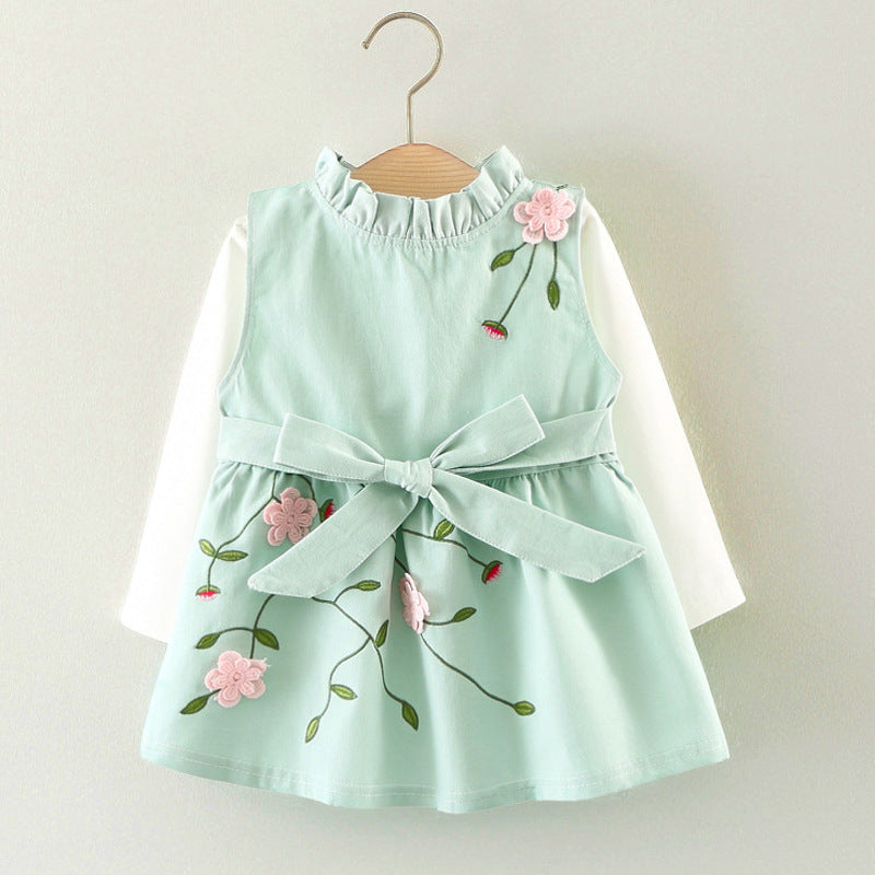 Mädchen Set: Langarmshirt & Kleid