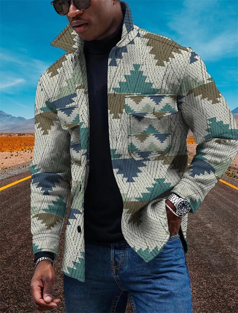 **Veste à revers 3D moderne pour hommes**