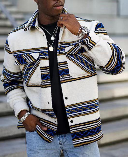 **Veste à revers 3D moderne pour hommes**