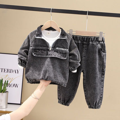 Jungen Frühlingsbekleidung Neue Kleidung Modische Hübsche Kinderkleidung.