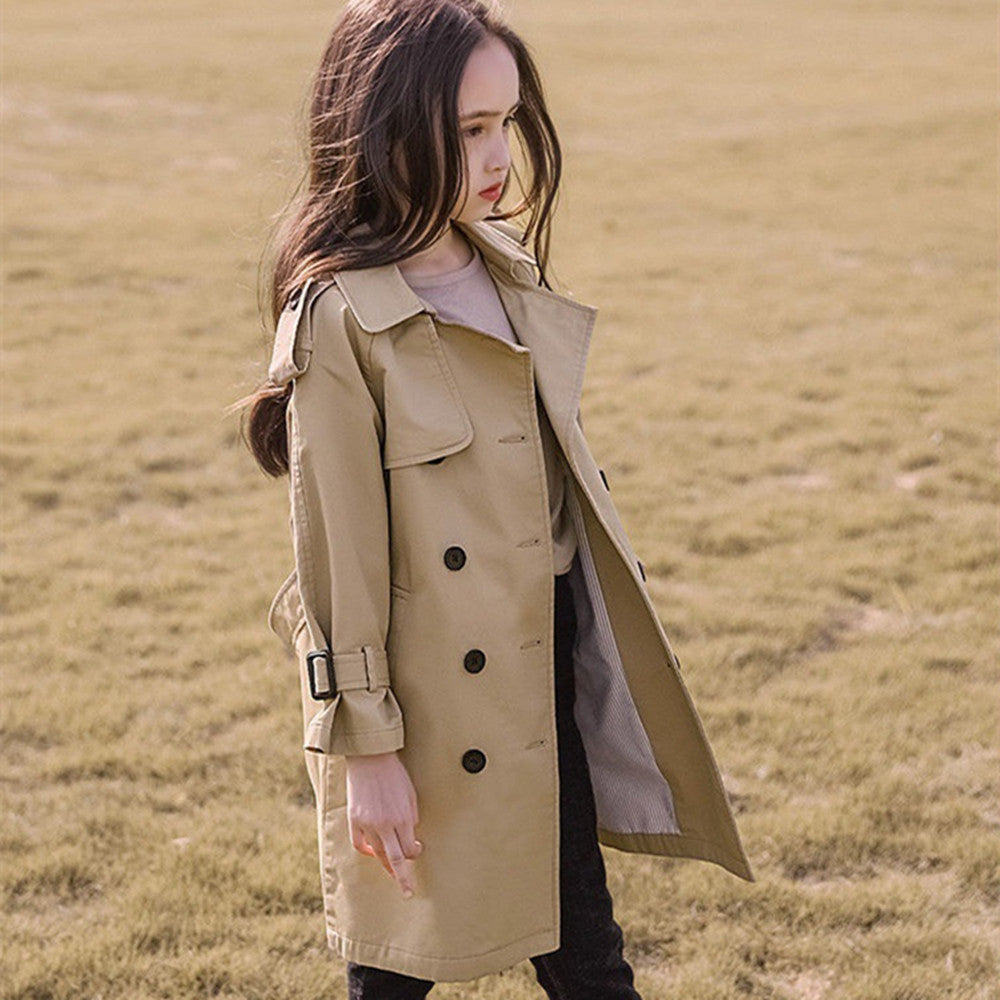 Coupe-vent pour filles, style occidental, vêtements d'automne pour enfants