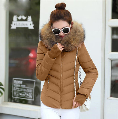 Parka d'hiver pour femme en braun