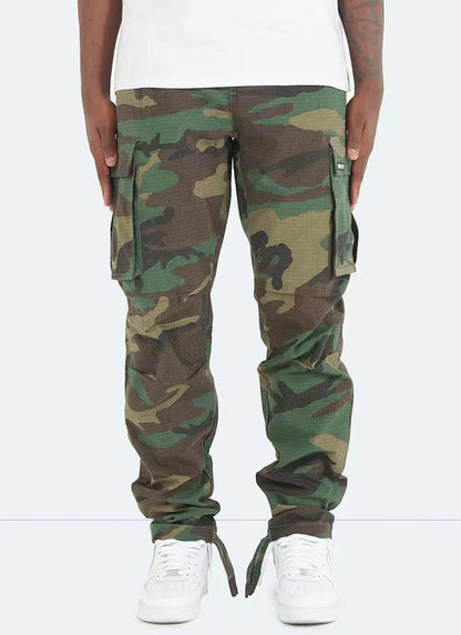 Salopette pour hommes Station indépendante européenne et américaine Commerce extérieur Pantalon décontracté multi-poches à cordon de serrage