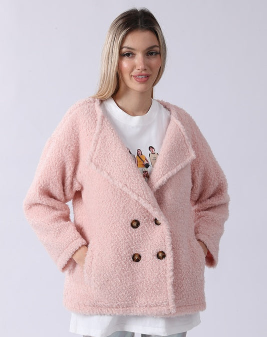 Damen Plüsch Jacke