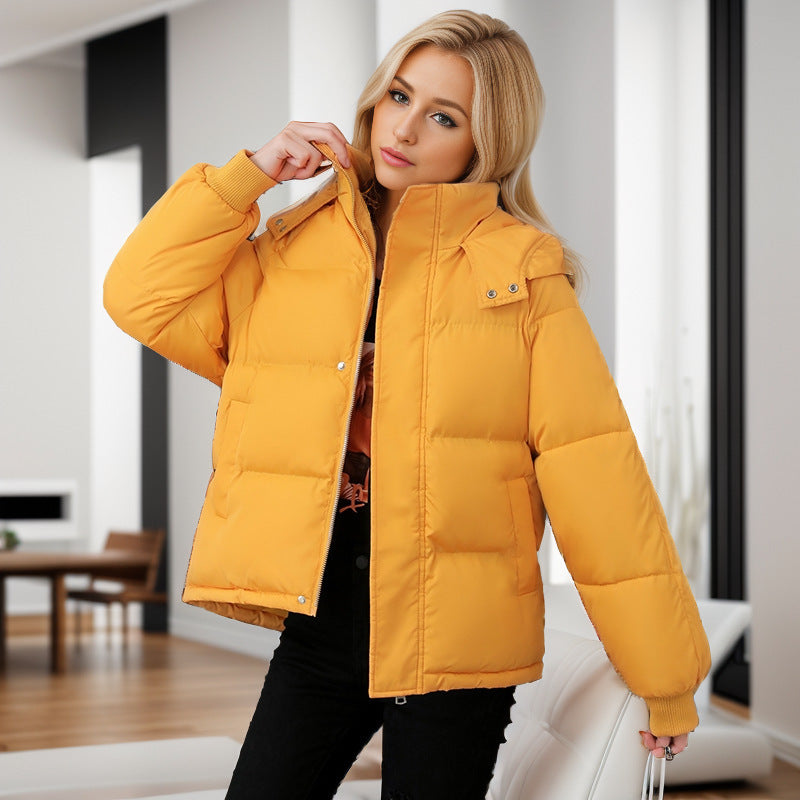 High-end Cotton-padded Coat Loose Thickening Keep Warm Coat