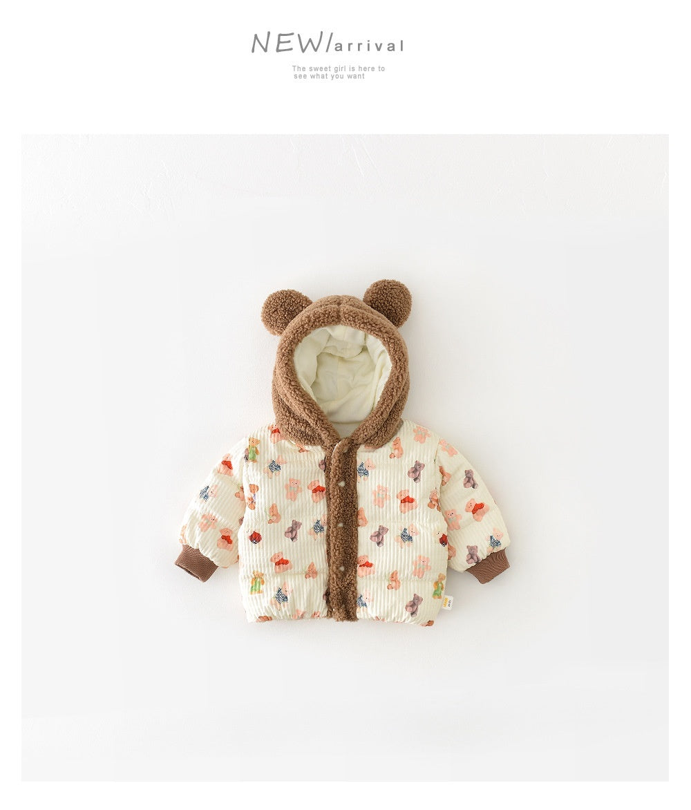 Baby Bedruckte Winter Baumwolljacke