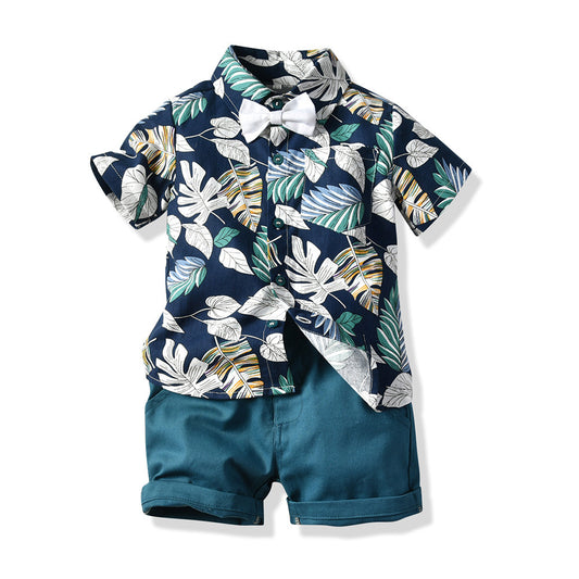 Sommeranzug für Kinder, Jungen Hemd und Shorts