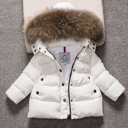 **Jungen und Mädchen Baby Daunenjacke**