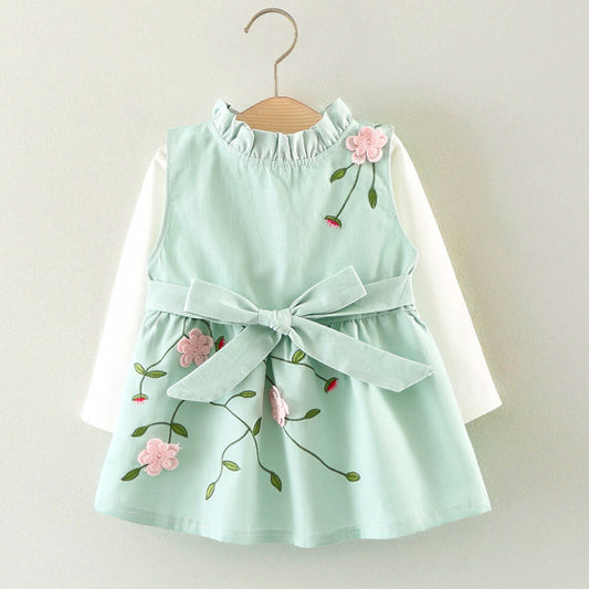 Mädchen Set: Langarmshirt & Kleid