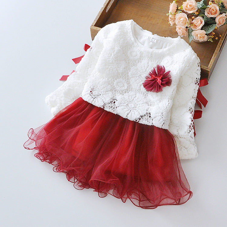 Baby Kleid mit Spitze und Tüll