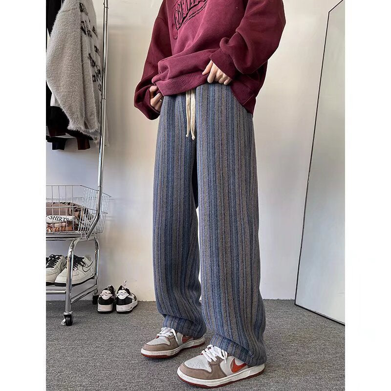 Striped Loose Drooping Casual Pants