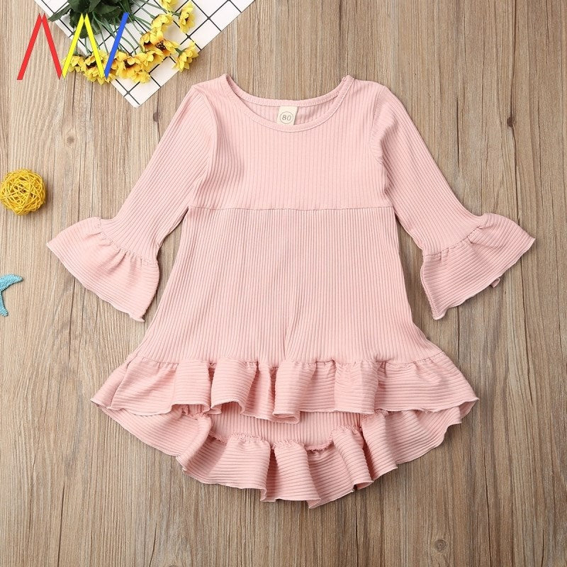 Elegantes Hemdkleid für Mädchen aus Baumwolle