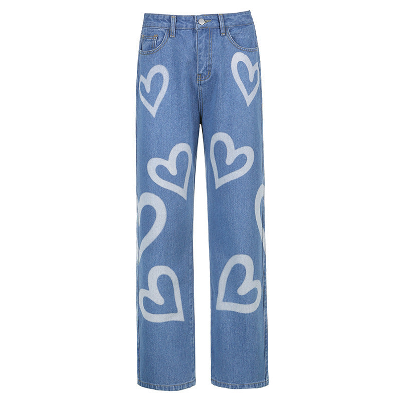 Jeans mit hoher Taille von Love Graffiti