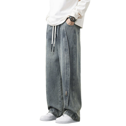 Plus-sized Plus-sized Loose Straight American Men's Trousers Tide