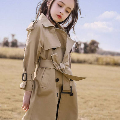 Girls' Windbreaker Western Style Autumn Children's Clothing