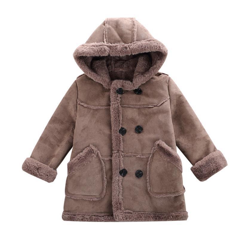 **Modische Jungen Wildleder gepolsterte Trenchcoat**