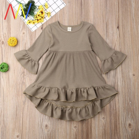 Elegantes Hemdkleid für Mädchen aus Baumwolle