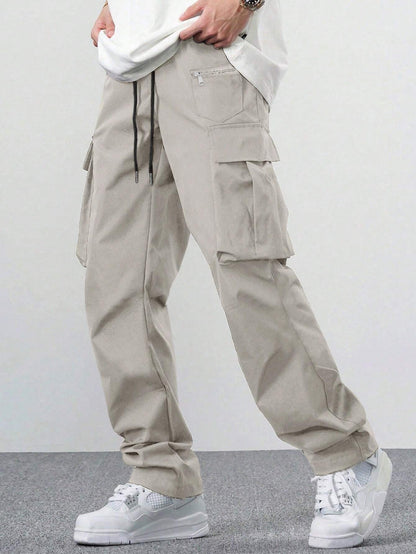 Loose Multi-pocket Casual Men's Overalls