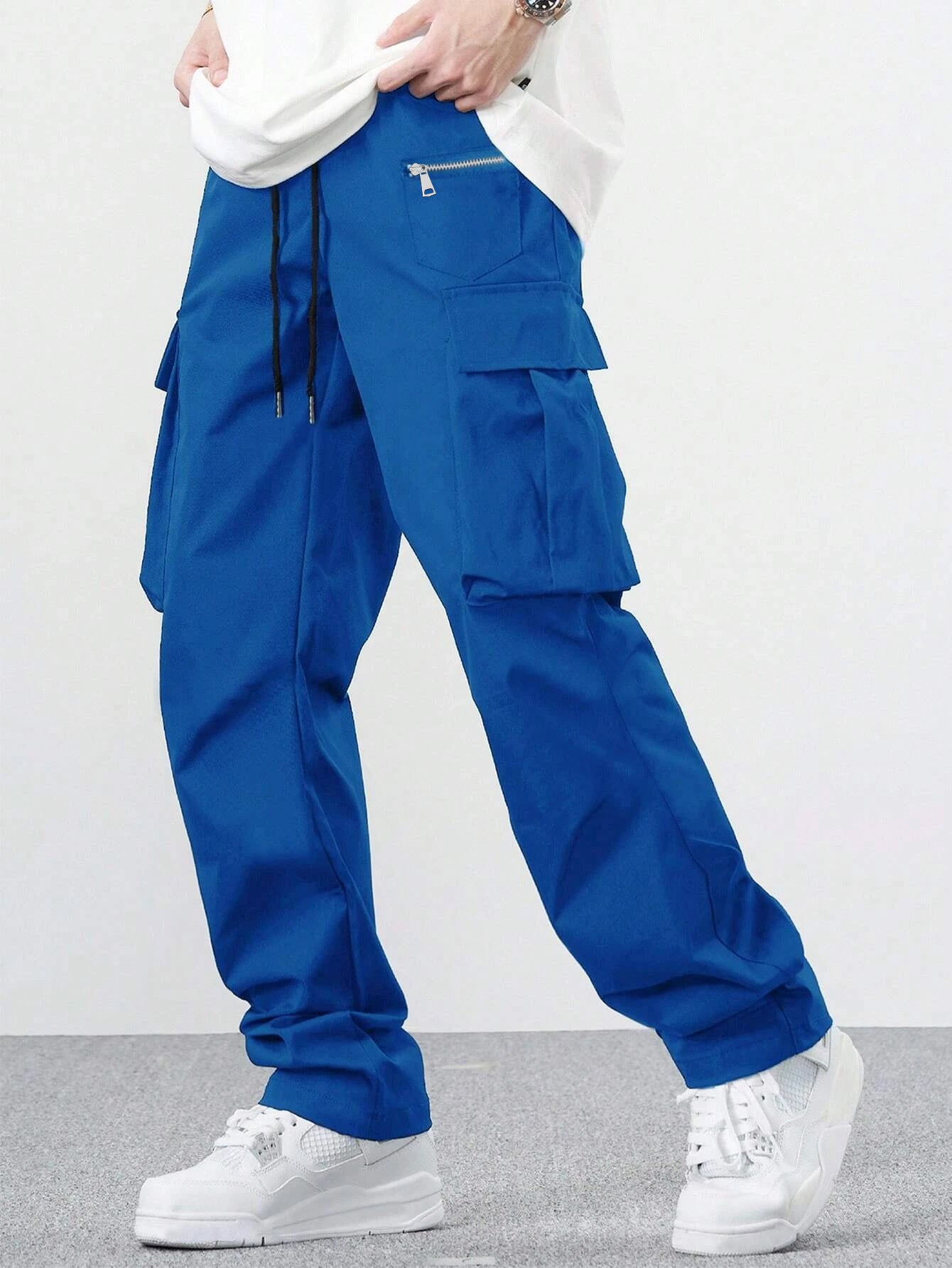 Loose Multi-pocket Casual Men's Overalls