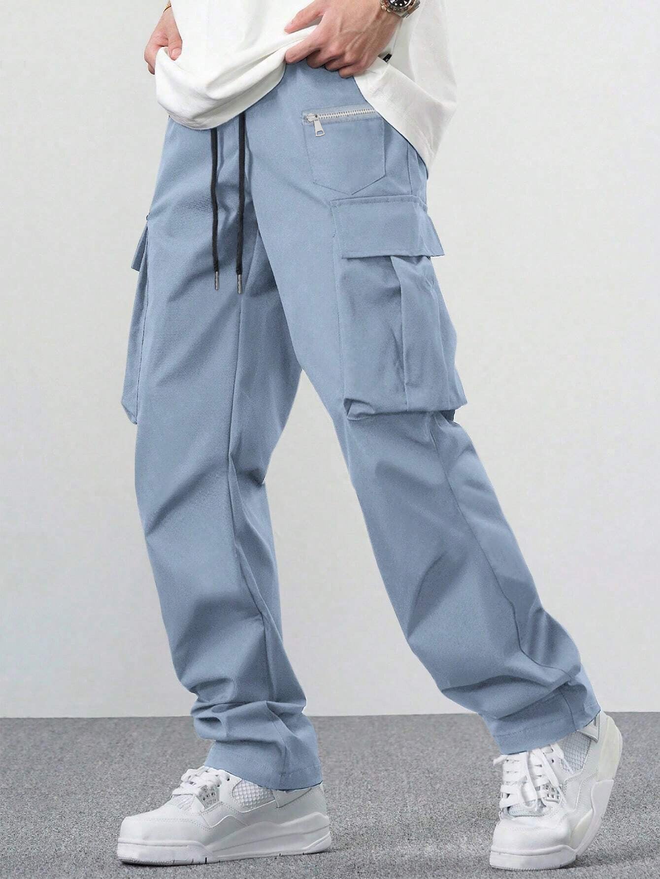 Loose Multi-pocket Casual Men's Overalls