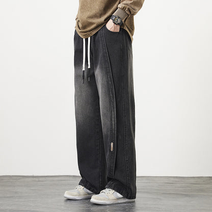 Plus-sized Plus-sized Loose Straight American Men's Trousers Tide