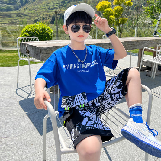 Coole und schicke Jungen Mode Sommer Kurzarm Anzug