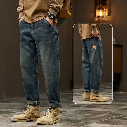 Men's Fashion Casual Workwear Straight Jeans