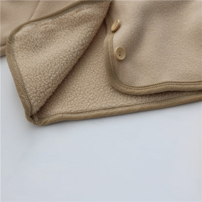 Babykleidung mit Fellfutter, Babyanzug, Kapuzenjacke, Mantel, Lange Hosen, 2-teilig