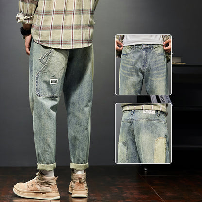 Men's Fashion Casual Workwear Straight Jeans